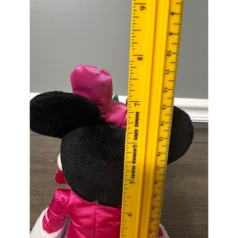 Disney Rockstar Minnie Mouse Plush Stuffed Animal Toy Pink Star Outfit - Picture 5 of 5